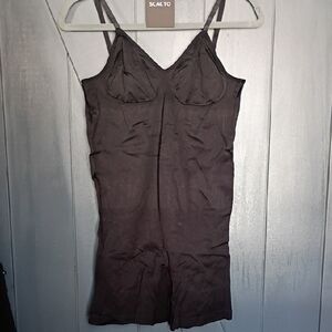 Chic Black Shapewear Bodysuit Chemise by